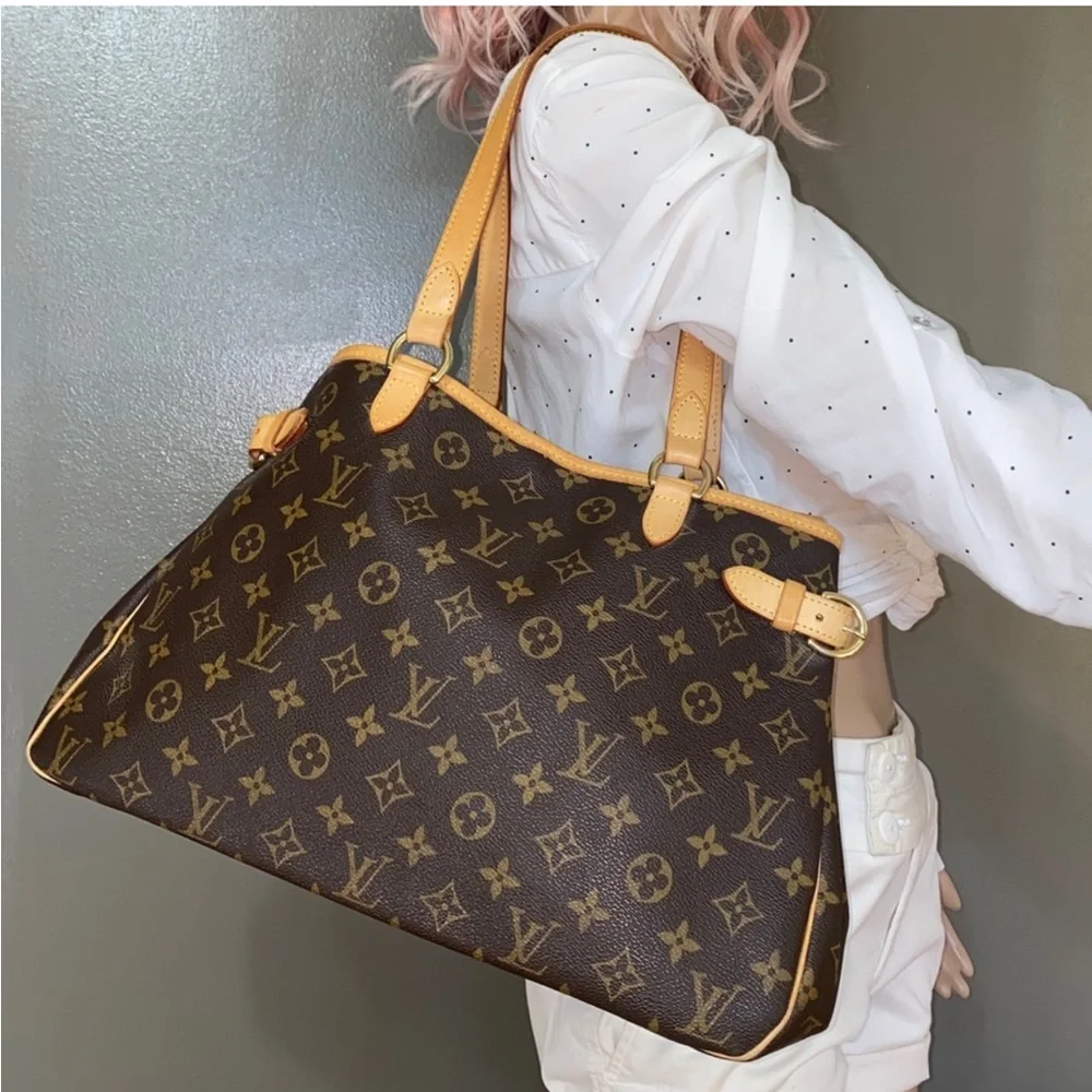 Louis Vuitton Brown Monogram Tote Bag - Picture 3 of 17